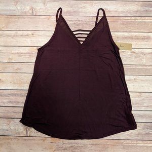American Eagle Tank Top Burgundy Small